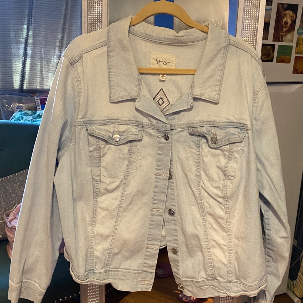 Jessica Simpson Soft Blue Jean Jacket